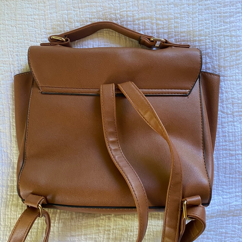 Mini brown backpack - Picture 5 of 16